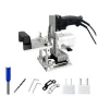 Woodworking Slotting Locator Compact Router Trimming Machine 2 in 1 Invisible Fastener Punch Bracket for Wardrobe Cupboard Pane