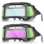 Auto Darkening Welding Goggles Large View Screen Intelligent Dimming Protective Glasses Solar-Powered Adjustable Comfortable Fit for Arc Welding Cutting Grinding Polycarbonate Material