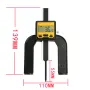 ETOPOO Dijital Derinlik Ölçer Alüminyum Alaşımlı 0-80MM Aralığı Çok İşlevli Alet Yüksek Hassasiyetli 0.01MM Çözünürlüklü LCD Ekranlı Ahşap İşleme Mutfak Aletleri ve Elektronik Cihazlar için