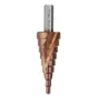 Drillpro HSS-Co M35 Kobalt Kademeli Matkap Ucu Üçgen Saplı 4-12/4-20/4-32mm Spiral Flüt Kademeli Matkap