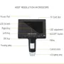 DM4 1000X Digital Microscope 4.3\ HD LCD with 32GB Card Metal Bracket Magnifying Loupe Camera Lens 2MP Adjustable LED Microscope