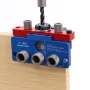 Fonson Tools X180C 3-in-1 Self-centering Doweling Jig Kits Woodworking Hole Punch Locator Drill Guide Cabinet Hardware Jig