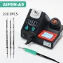 AIFEN A5 210 Soldering Station Compatible with JBC Soldering Iron Tips Powerful 120W Max Wide Temperature Range AC 220V/AC 110V Input Voltage Ideal for Precision Electronics Repair and Assembly