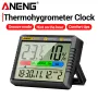 ANENG AP01 Igrometro Orologio Calendario Modalità Snooze Display LCD Intervallo di Temperatura -10~50°C Intervallo di Umidità 10~99% Promemoria Orario Funzionamento a Batteria per Casa Ufficio