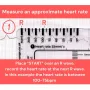 2pcs ECG 7 Step Ruler Plastic Transparent EKG Calipers 7-Step Measuring Tool Waterproof and Easy to Clean Portable ID-Sized Ruler