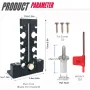 Woodworking Adjustable Dowel Maker Jig 7mm-18mm Carbide Blade Double-edged Cutting Aluminum Alloy Electric Drill Milling Tool
