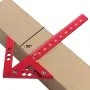 Aluminum Model Center Finder Woodworking Square 45/90 Degree Metric Right Angle Line Gauge Enduring Scribe Carpenter Ruler Wood Measuring Tool