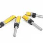 6.35mm Shank Router Bit Pattern Flush Trim Blade Bearing 1/2\ Straight End Mill Slotting Milling Cutter For Woodworking Dia 12.7mm