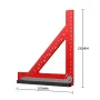 Adjustable Multi Angle Horizontal Ruler 90 Degree Square Measuring Ruler Aluminum Alloy Triangle Ruler For Engineer Carpenter