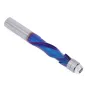 1/2\ Shank Woodworking YK20 Carbide CNC Router Bit Blue Coated Compression Flush Trim Mill for Slotting and Trimming