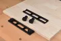 Fonson Woodworking Planing Stop with 10pcs Dog Hole Bench Dog Clamp Desktop Tenon Workbench Table Accessories