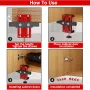 Cabinet Door Mounting Jig Aluminum Alloy Installation Positioner Cabinet Hardware Jig For Framed Frameless Cabinets 10-60mm Thickness