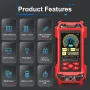 ET836 ET838 Underground Cable Tester Locator Wire Tracker Detection Multimeter Wall Electrical Lines Water and Gas Supply Pipeline Path