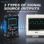 Mustool MDS120MPro Oscilloscopio digitale 120 MHz 500 MS/s 3 MHz Sorgenti di segnale 2 in 1 Automotive 3 tipi di sorgenti di segnale in uscita