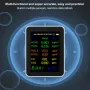 12-in-1 Air Quality Monitor Compact Portable Carbon Dioxide Detector with Real-Time Data CO2 HCHO TVOC PM2.5 PM10 CO Temperature Humidity Meter USB Charging WiFi Enabled for Home and Office Use