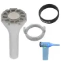 3PCS PVC Mini Hairdryer Extension Interface and Storage Bag Interface Versatile Accessory for Most Mini Hairdryers Compact Lightweight Design