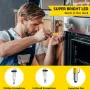 9-in-1 Multi-Tool Stylus Pen LED Light Screwdriver Ruler Bottle Opener Heavy Duty Aluminum Portable Design Perfect Gift for DIY Enthusiasts Handymen Extra Refills Black Yellow