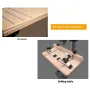 ENJOYWOOD Woodworking 19*12.7mm T Track with Predrilled Mounting Holes for Quick Ratchet Rail Clamps for M6/M8 Slot Hold Down Clamps Featherboard