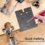 35mm Hinge Jig Door Cabinets Concealed Hinge Hole Template Jig Aluminium Alloy Drill Guide Locator Tools
