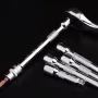 4PCS 1/4 Inch Extension Rod Set Chrome Vanadium Steel 6.3mm Socket Wrench Quick Auto Repair Tools 150mm 100mm 75mm 50mm