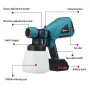 MUSTOOL 1000W 1000ML 1200ml/min EU/US Plug Brushed Motor Paint Sprayer Equipped with 3 Nozzles