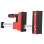 2 Packs 16 Inch Heavy-duty Parallel F Clamps Bar Clamps 95mm Throat Depth 700KG Clamping Force for Woodworking and Metalworking