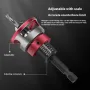 5pcs Countersink Drill Bit Set with Depth Stop High-quality 6542 Steel and Aluminum Alloy Multi-size for Woodworking Precision Drilling and Ease of Use