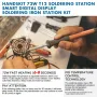 HANDSKIT ST12A 2 in 1 Hot Air Gun Soldering Station OLED Digital Adjustment Auto Sleep 1s-6s Pemanasan Cepat Alat Perbaikan