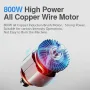 6 Speed 800W Compact Wood Router Electric Trimming Machine Hand Trimmer 30000rpm Woodworking Milling Engraving Home DIY Power Tools