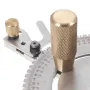 Wnew Ugraded Table Saw Miter Gauge with 27 Angle Stops / 450mm Box Joint Tenon Fence / Flip Stop for Repeatable Angled Cuts for Woodworking Table Saw