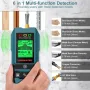 HANMATEK SF3 6-in-1 Stud Finder High-Precision Wall Scanner for Wood Metal Live AC Wires Detection Ideal for Home Renovation and DIY Projects