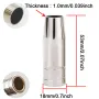 19Pcs 15AK For Binzel Torch Ceramic Nozzles Contact Tips Holders Mig Welder Consumable Accessories MB-15AK Mig Welding Torch