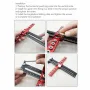 Localizzatore professionale per fori per maniglie con distanza regolabile, scala precisa per la foratura di fori per maniglie di porte e facile installazione