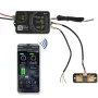 JUNCTEK Monitor de Bateria Bluetooth KL-F DC 0-120V 0-600A Testador de Bateria Tensão Corrente VA Medidor de Bateria Coulomb Medidor Indicador de Capacidade