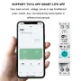 2Pcs Smart WiFi Circuit Breaker with Remote Control Voice Activation Adjustable Over Current Protection Energy Metering Easy Installation for Efficient Home Power Management