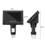 DM4 1000X Digital Microscope 4.3\ HD LCD with 32GB Card Metal Bracket Magnifying Loupe Camera Lens 2MP Adjustable LED Microscope