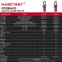 HABOTEST デジタルクランプメーター マルチメーター 高精度 DC 電圧および AC 電流測定ツール バックライト付き 懐中電灯 自動電源オフ 多用途