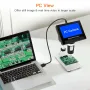 DM4 1000X Digital Microscope 4.3\ HD LCD with 32GB Card Metal Bracket Magnifying Loupe Camera Lens 2MP Adjustable LED Microscope