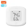 Tuya WiFi Temperature Humidity Tester Digital Display Mobilephone APP Remotely Control Intelligent Linkage Hygrothermograph Smarthome Device