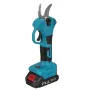 VIOLEWORKS 21V Brushless Pruning Shears with 1500mAh Battery and EU Plug Charger in Blue and Black Packaged in CE-Labeled Paper Box