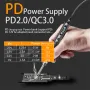 Besi Pemateri Pintar T65 dengan Teras Pemanasan Besi 6PCS Pemanasan Cepat 65W Suhu Boleh Laras 150~450℃ Auto Tidur PD+QC Pengecas Pantas Pemegang Aloi Aluminium