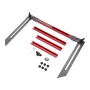 Stair Tread Template Tool Red-Gray Upgrade Stair Tread Gauge Measuring Jig Precision Stair Step Template Sturdy Building Material for Home Renovation