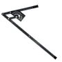 Règle d'angle universelle pour le travail du bois, rapporteur de 0 à 180 degrés, alliage d'aluminium, précision ± 0,3 230 x 500 mm, outil de mesure