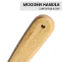 Wood Carving Knife CR-V Steel Blade 60° Angle 154mm Total Length Ergonomic Wooden Handle Woodworking Tool