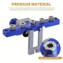 RUITOOL Metric Imperial Doweling Jig Kits Drill Guide Locator Cabinet Hardware Jig with 6mm 8mm 10mm 1/4\ 5/16\ 3/8\ Drill Guide Bushings