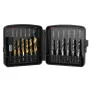Drillpro 13 stuks M3-M10 metrische schroefdraadtapboorset met zeskantschacht, boor met samengestelde schroefdraad, handgereedschap met verbindingsstang