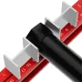 Closet Rod Mounting Fixture Template Tool Positioning Bar Punching Positioning Ruler 300x25x120mm Adjustable 1-90mm Wardrobe Boom Installation Tool for Closet for Mounting Cabinet Boom Drawer Bearings