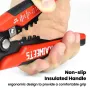 [EU Direct]KAIWEETS KWS-103 Dụng cụ tuốt dây đa năng 10-24AWG Tước 10-22AWG Kẹp chặn có thể điều chỉnh Tay cầm TPR