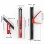 ENJOYWOOD 3PCS Multi-angle Measuring Ruler Square Ruler Metric and Imperial Scale Woodworking Scribing Measure Tools for Marking and Measuring