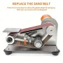Ponceuse à bande électrique, rectifieuse pour le travail du bois, mini ponceuse à bande et affûteuse de couteaux, double fonction, idéale pour le travail du bois, le métal, les projets de bricolage